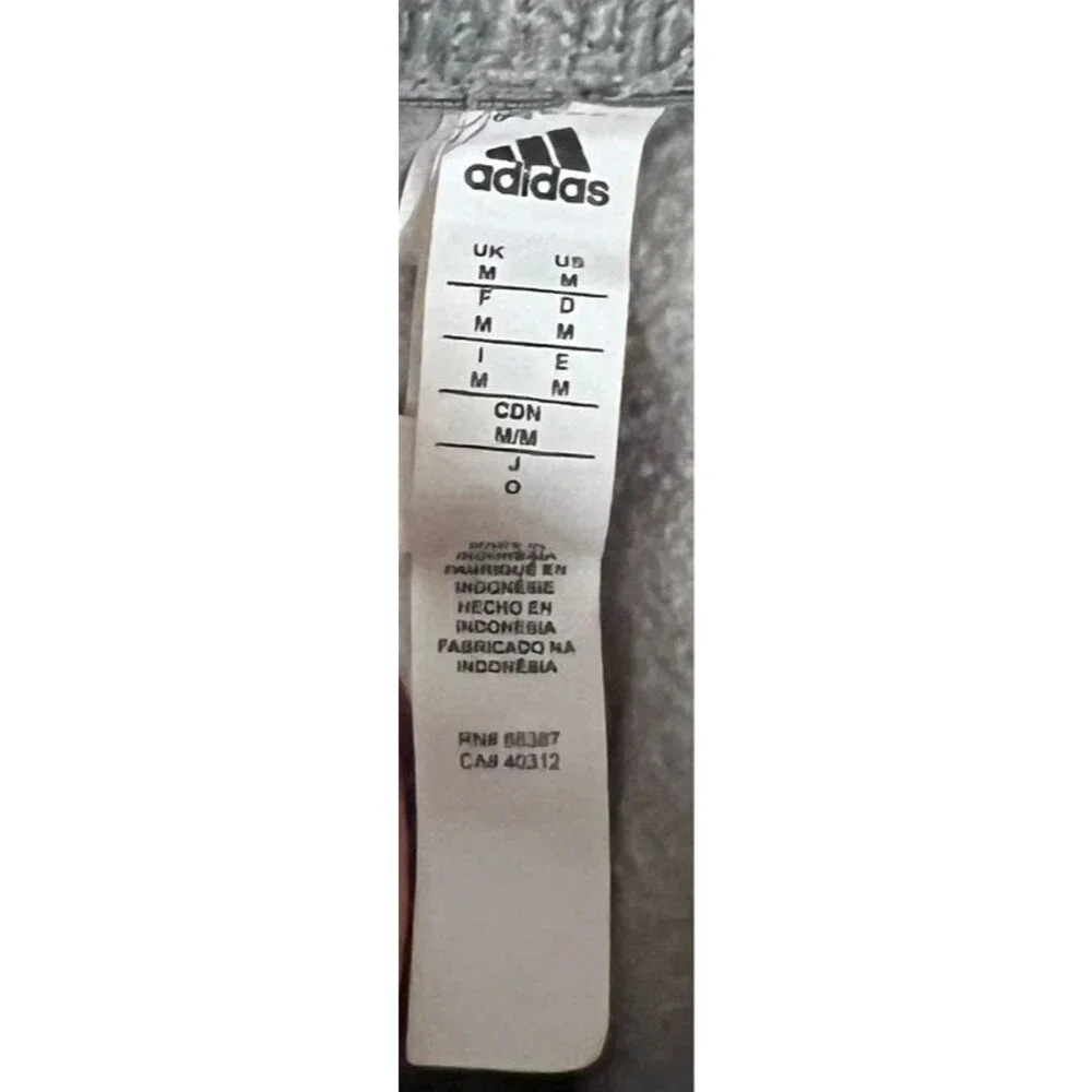 Adidas Men’s Gray 3-Stripes Fleece Jogger Sweatpants Size Medium (K)